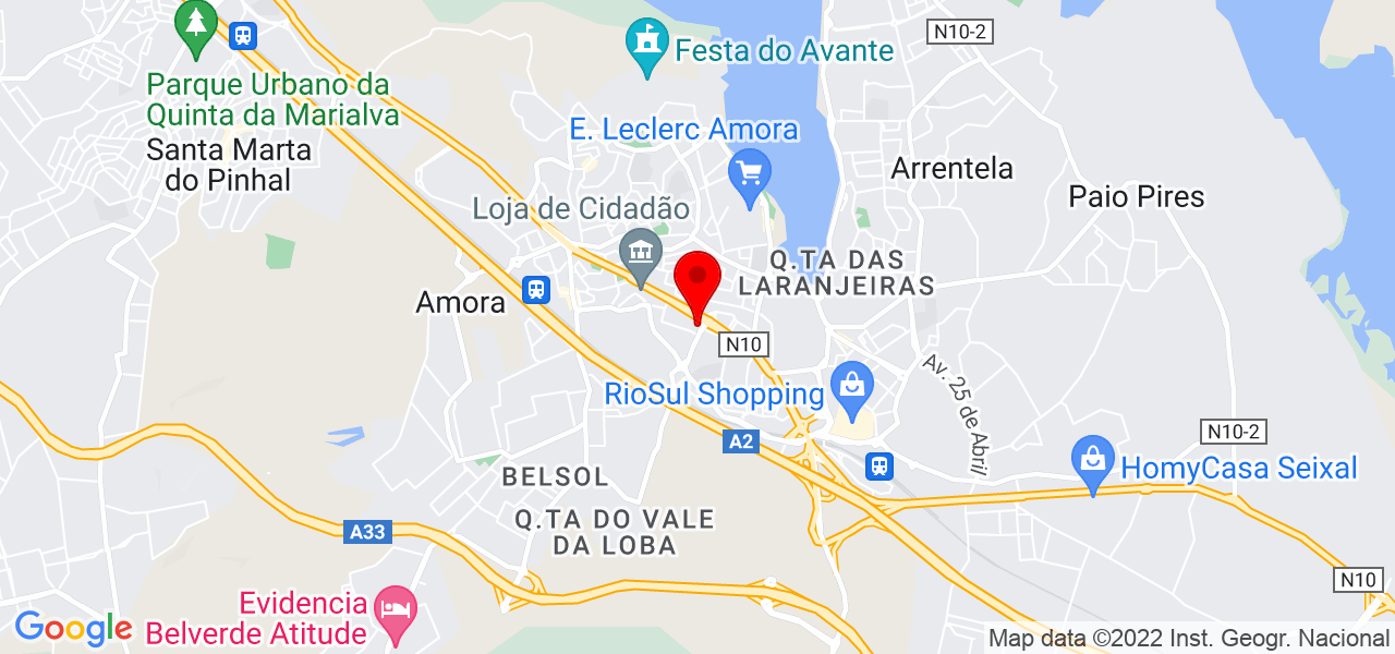 Rubben Rocha - Setúbal - Seixal - Mapa