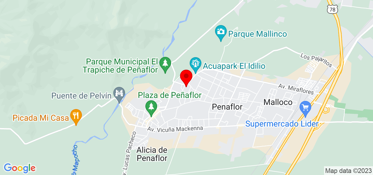 Kutty Davila - Región Metropolitana de Santiago - Talagante - Mapa