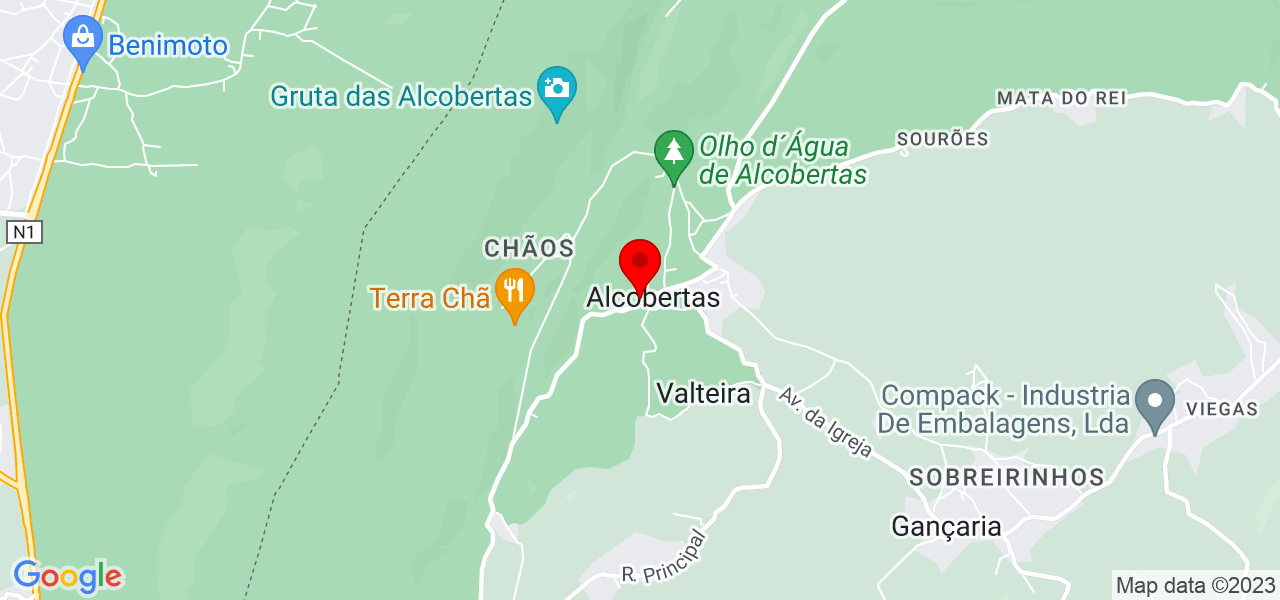 Dias Ambiciosos Lda - Santarém - Rio Maior - Mapa