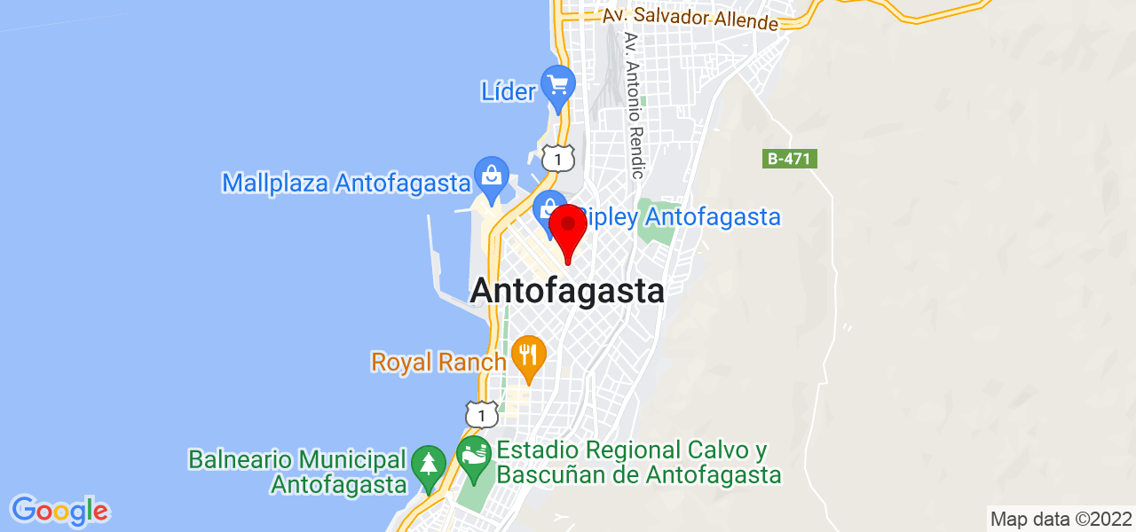 Lina fernanda Rodriguez - Antofagasta - Antofagasta - Mapa