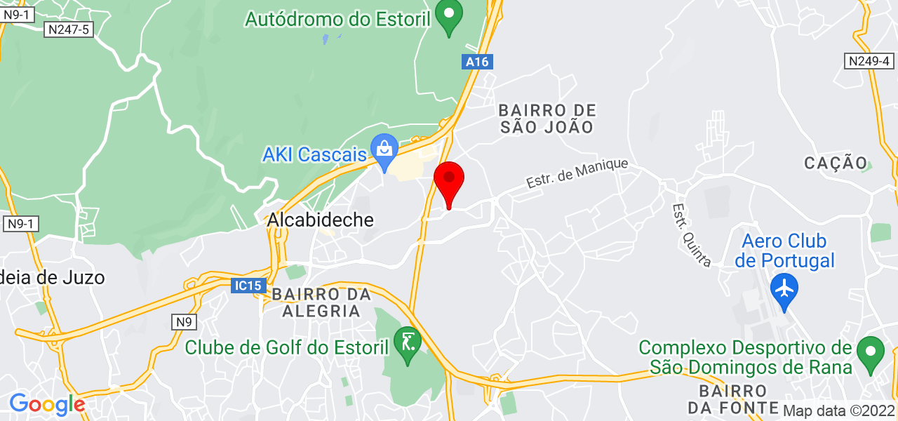 Dica Moreira - Lisboa - Cascais - Mapa