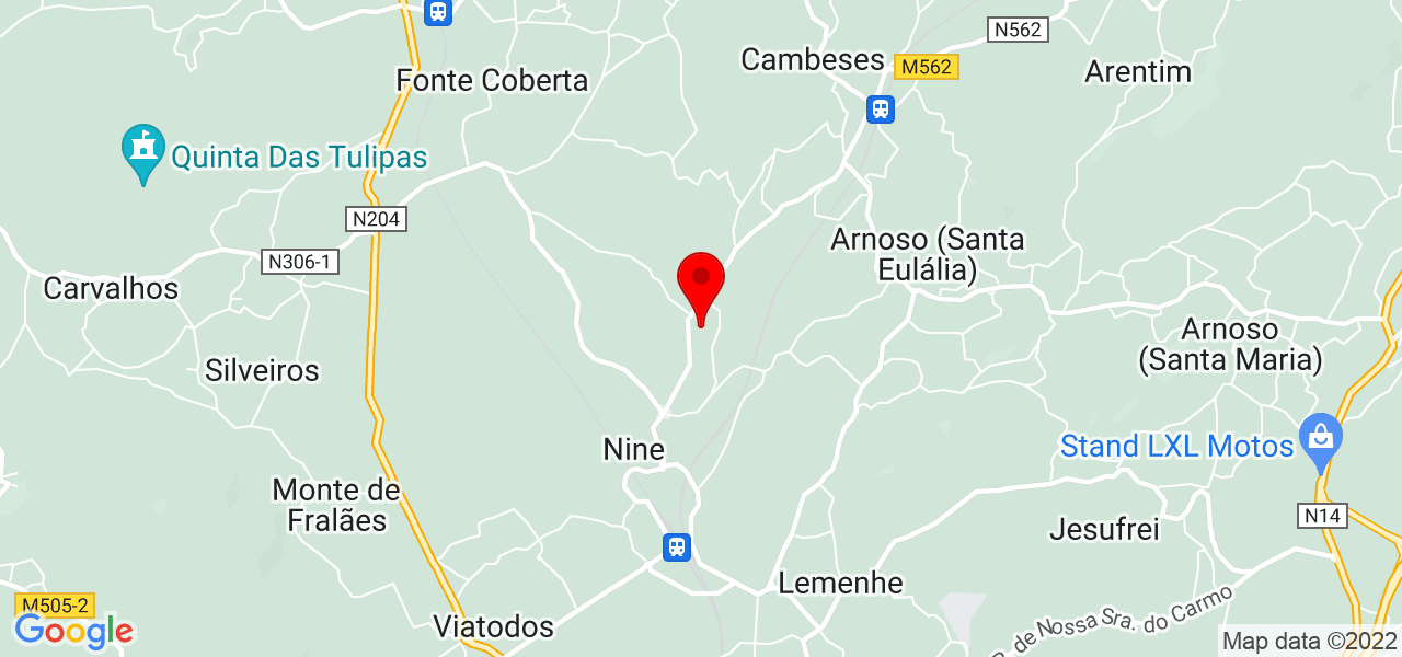 F&aacute;bio Martins - Braga - Vila Nova de Famalicão - Mapa
