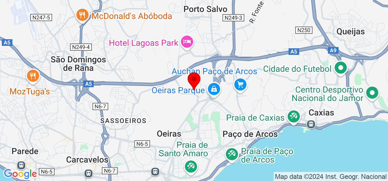Jenifer Santos - Lisboa - Oeiras - Map