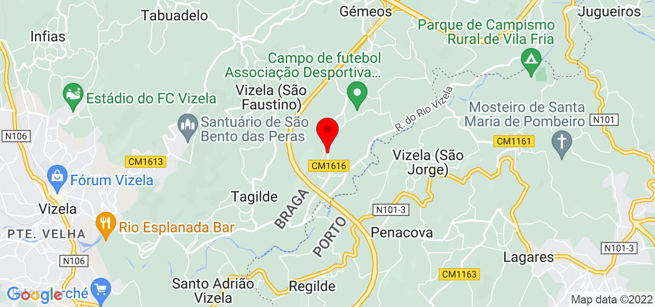 Catarina - Braga - Vizela - Mapa