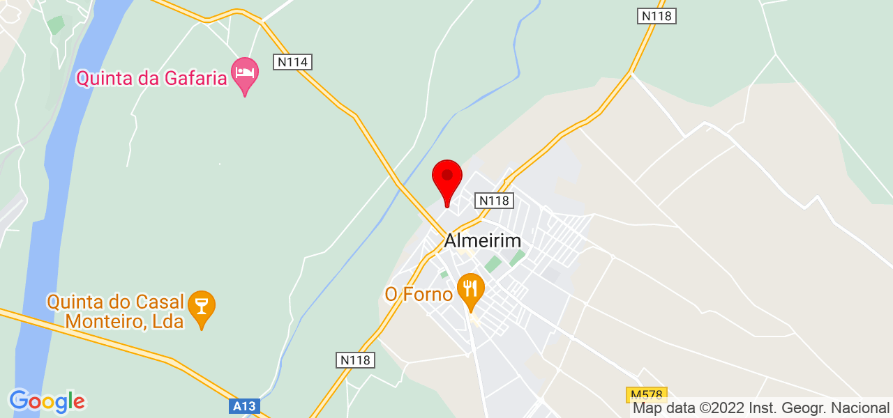 Inês Pais - Santarém - Almeirim - Map