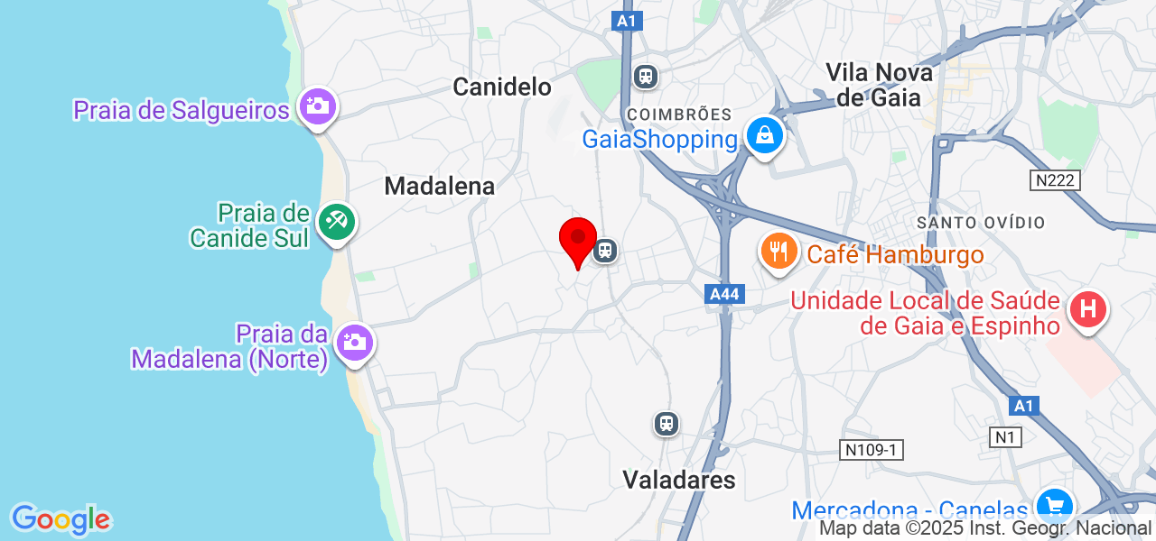 Rari - Porto - Vila Nova de Gaia - Mapa