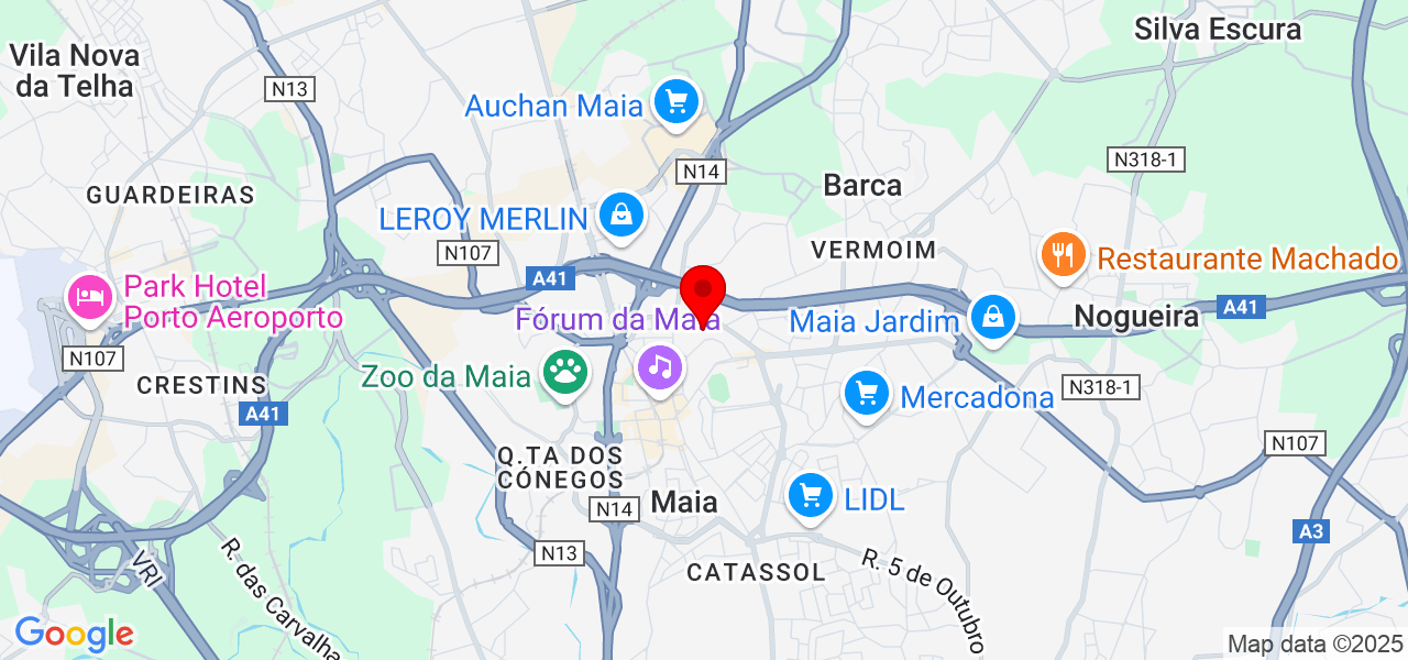 Antonio silva - Porto - Maia - Karte