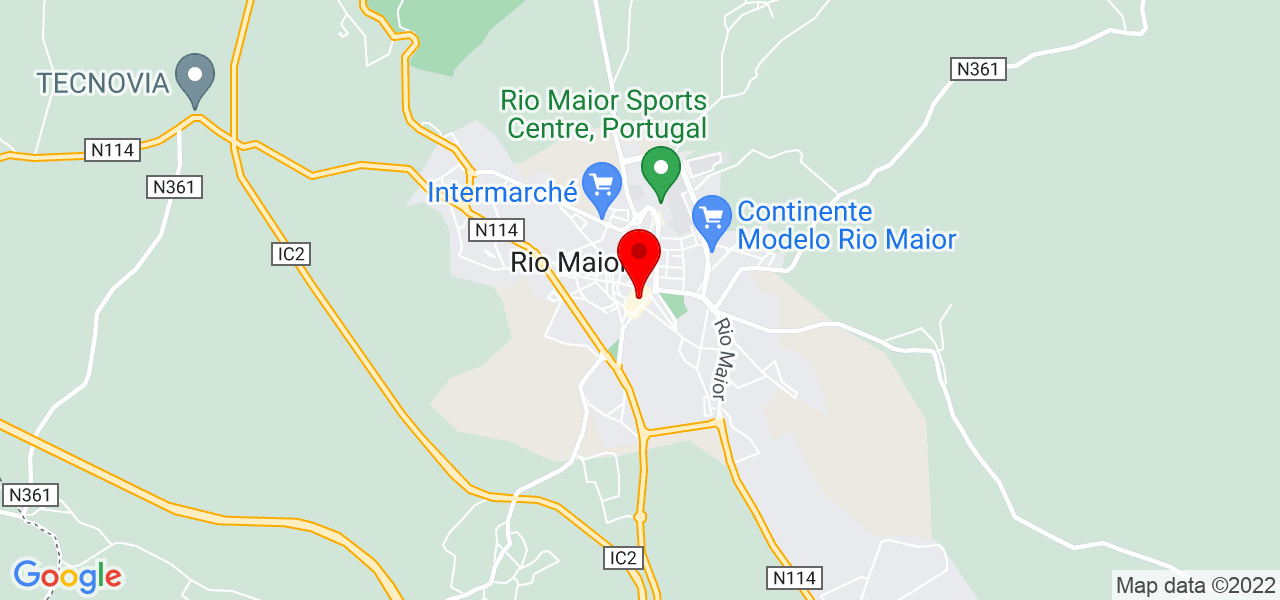 Catering Palhinhas Gold - Santarém - Rio Maior - Mapa
