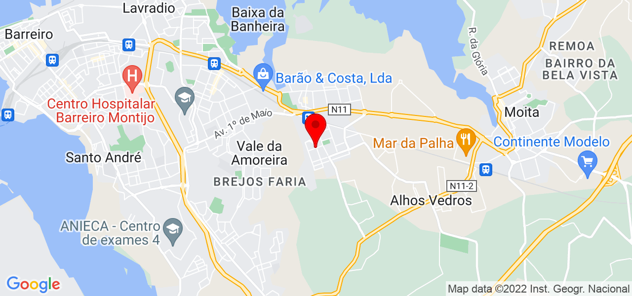 V&iacute;tor Carvalho - Setúbal - Moita - Mapa