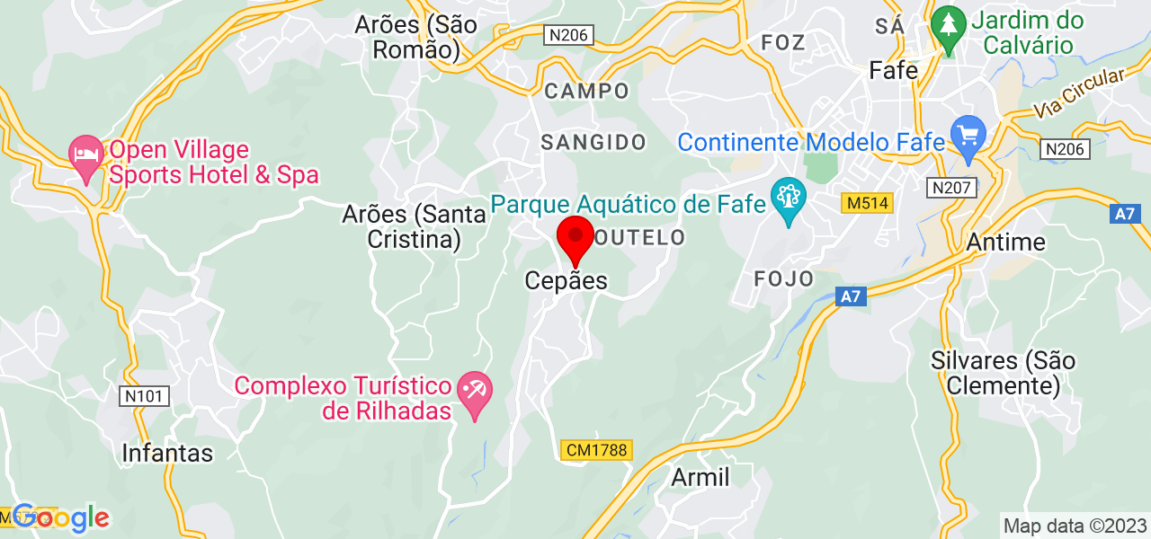 Ane Pereira - Braga - Fafe - Mapa