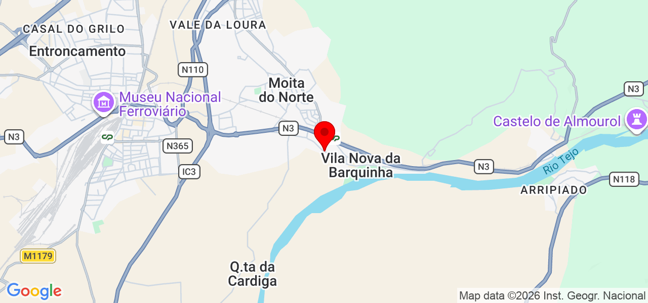 André Aleixo - Santarém - Vila Nova da Barquinha - Karte