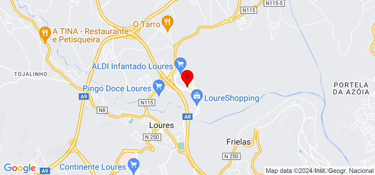 Zé mestre. PT - Lisboa - Loures - Mapa