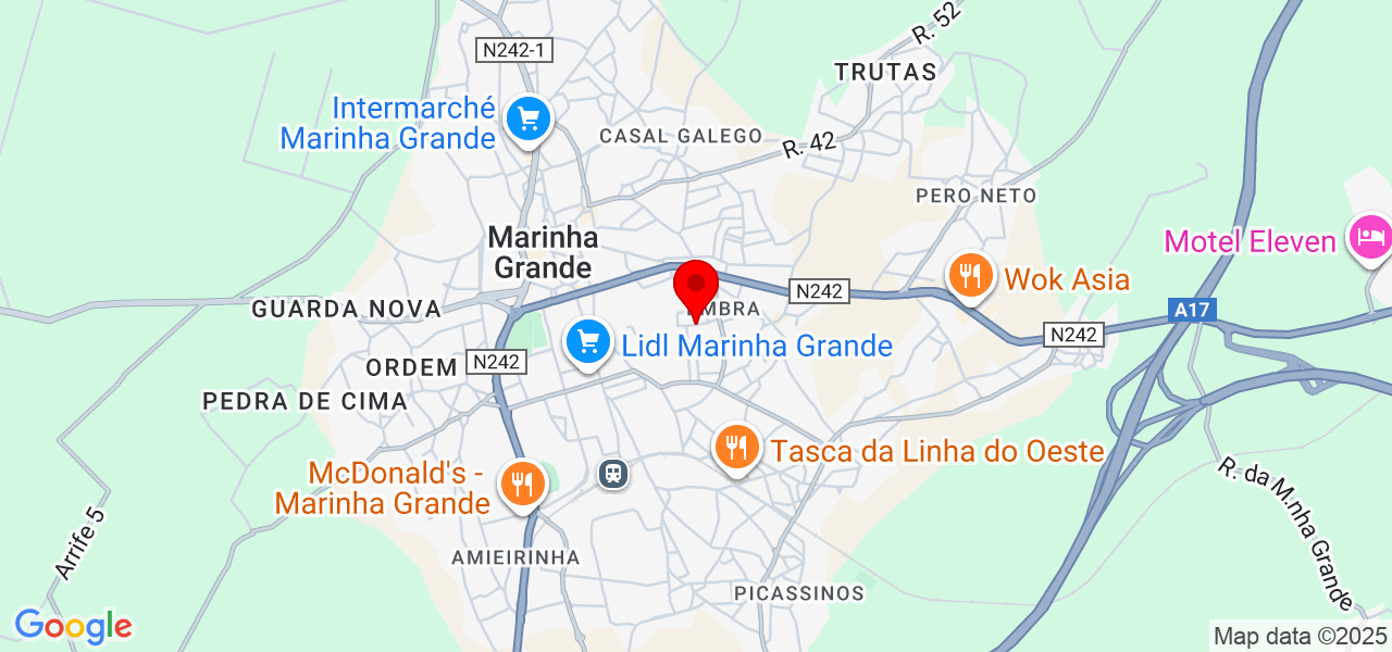 Jemerson Santos - Leiria - Marinha Grande - Mapa