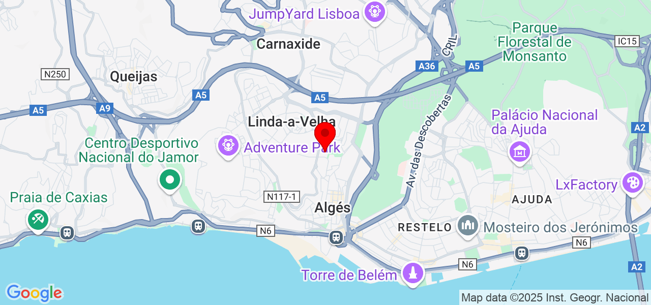 Fernando Gomes - Lisboa - Oeiras - Map