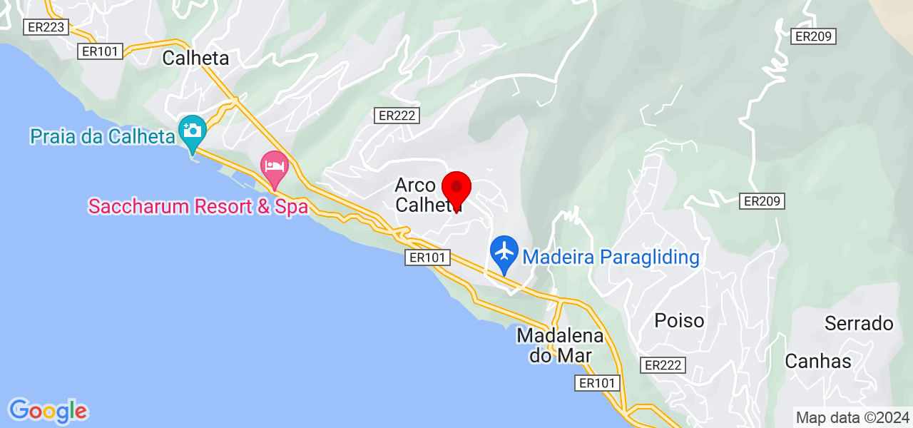 John Williams - Madeira - Calheta - Mapa