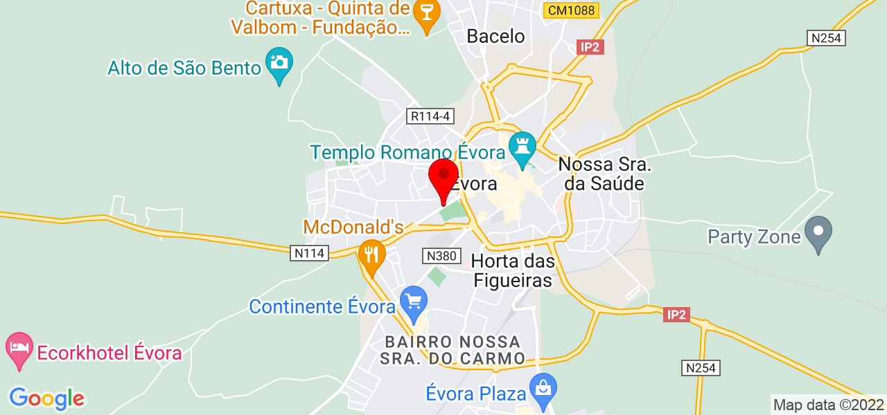 Rusti&eacute;vora - Évora - Évora - Mapa