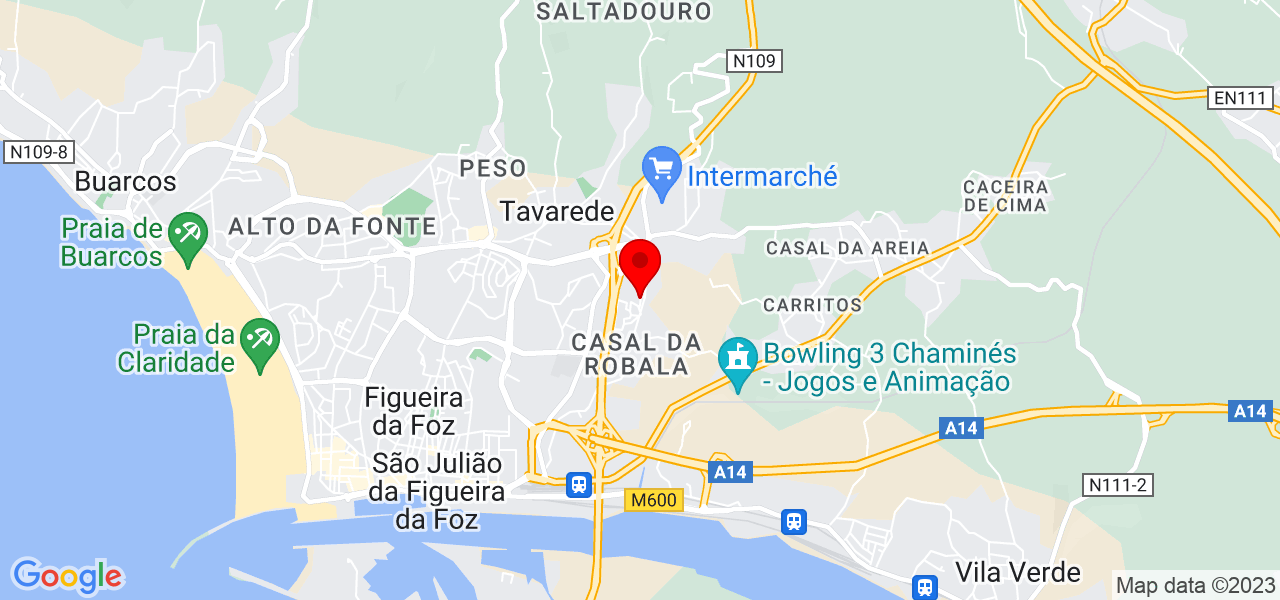 Ivaneia lima de sousa - Coimbra - Figueira da Foz - Mapa