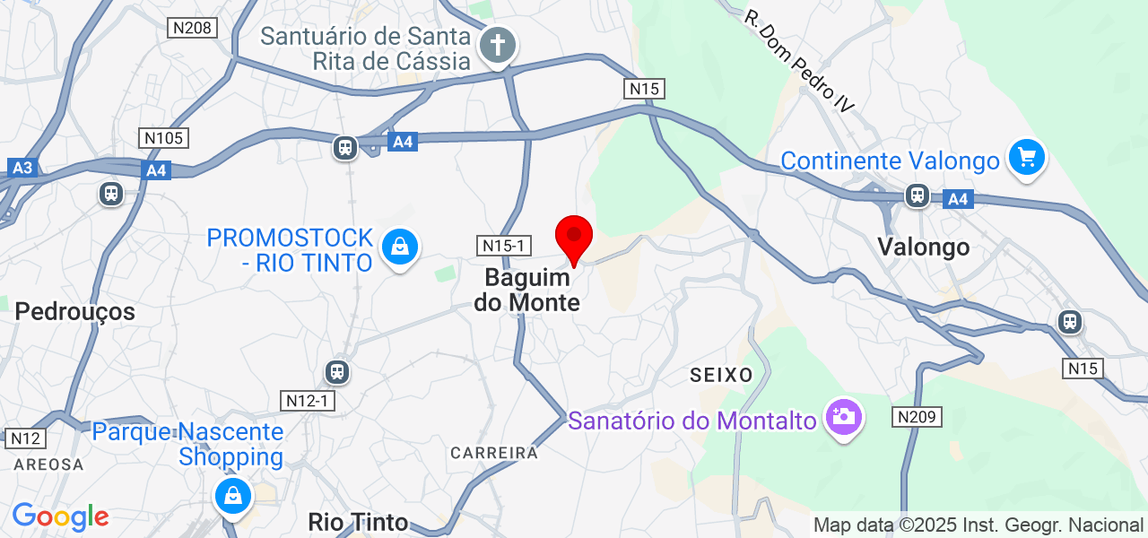 100 f&ocirc;lego bal&otilde;es - Porto - Gondomar - Map