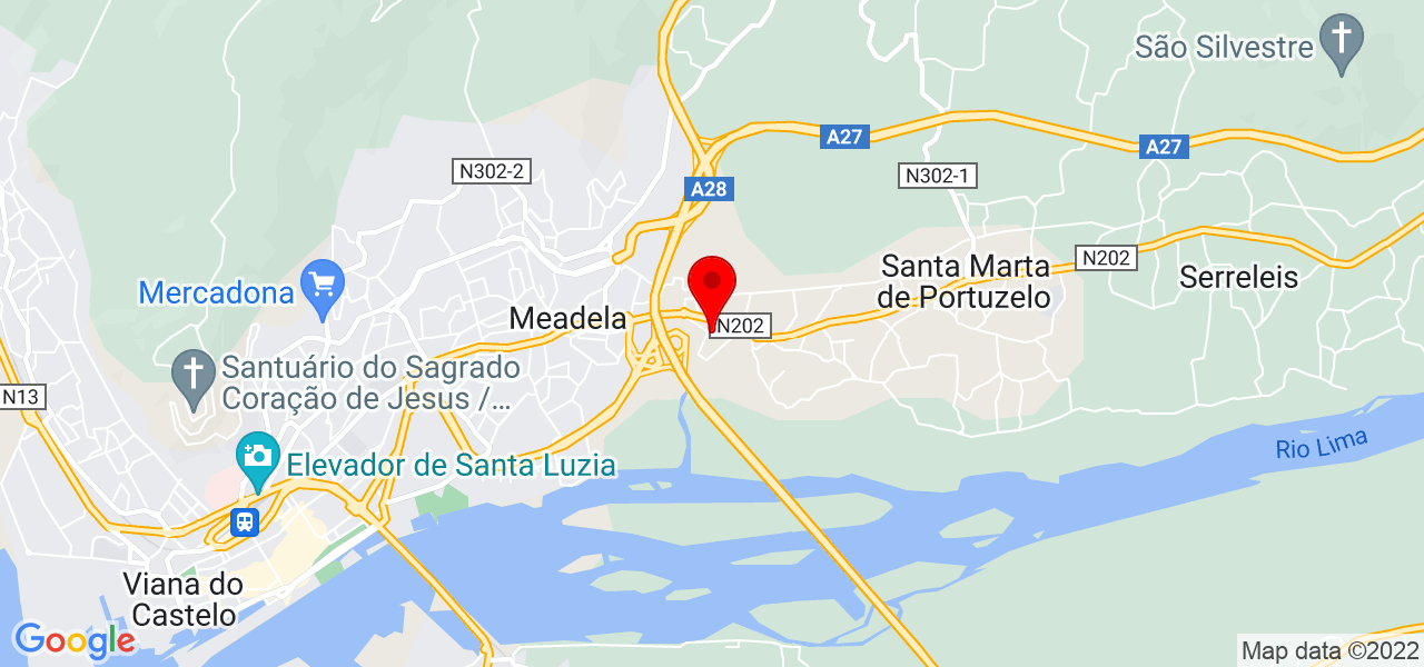 Cl&aacute;udia Domingues - Viana do Castelo - Viana do Castelo - Mapa