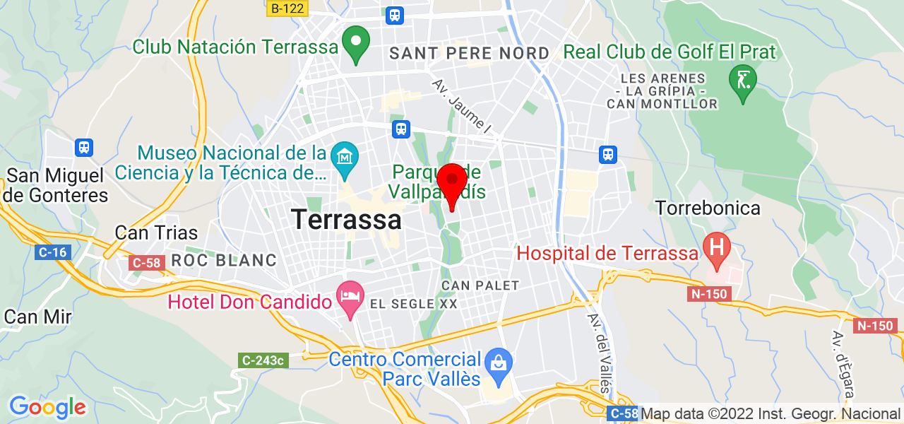 Nuria Orinell - Cataluña - Terrassa - Mapa