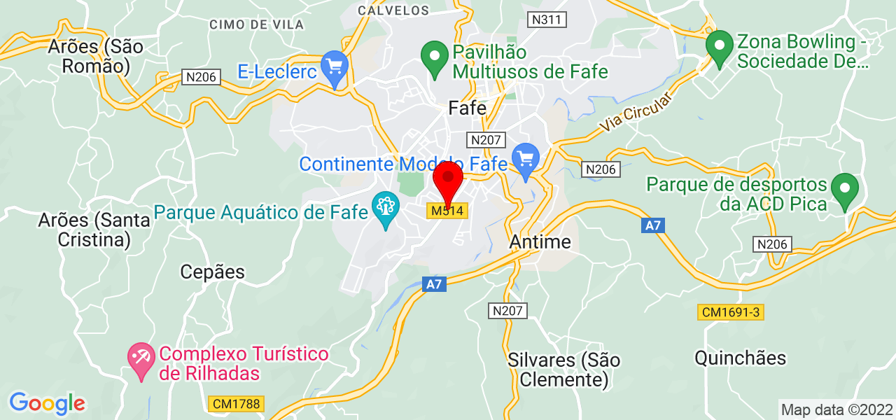 Mita - Braga - Fafe - Map