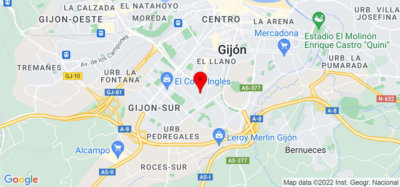 Nacsport - Principado de Asturias - Gijón - Mapa