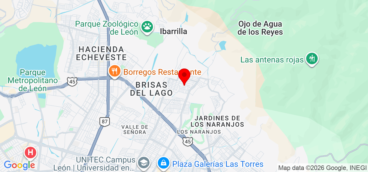 Anpliasiones y remodelasiones guadalupe Moreno - Guanajuato - León - Mapa
