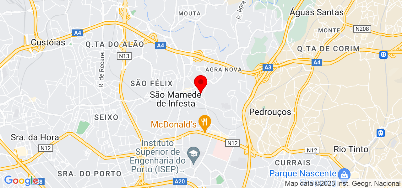 In&ecirc;s Tavares - Porto - Matosinhos - Mapa