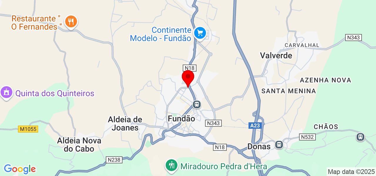 Mariana - Castelo Branco - Fundão - Map