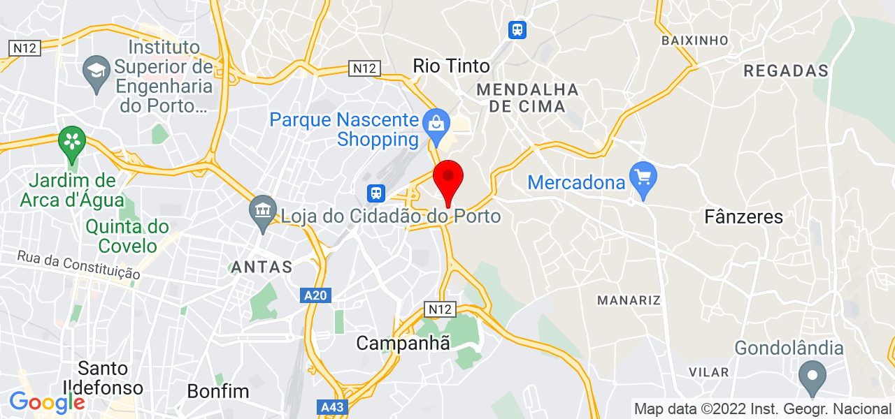 Teresa Monteiro - Porto - Gondomar - Mapa