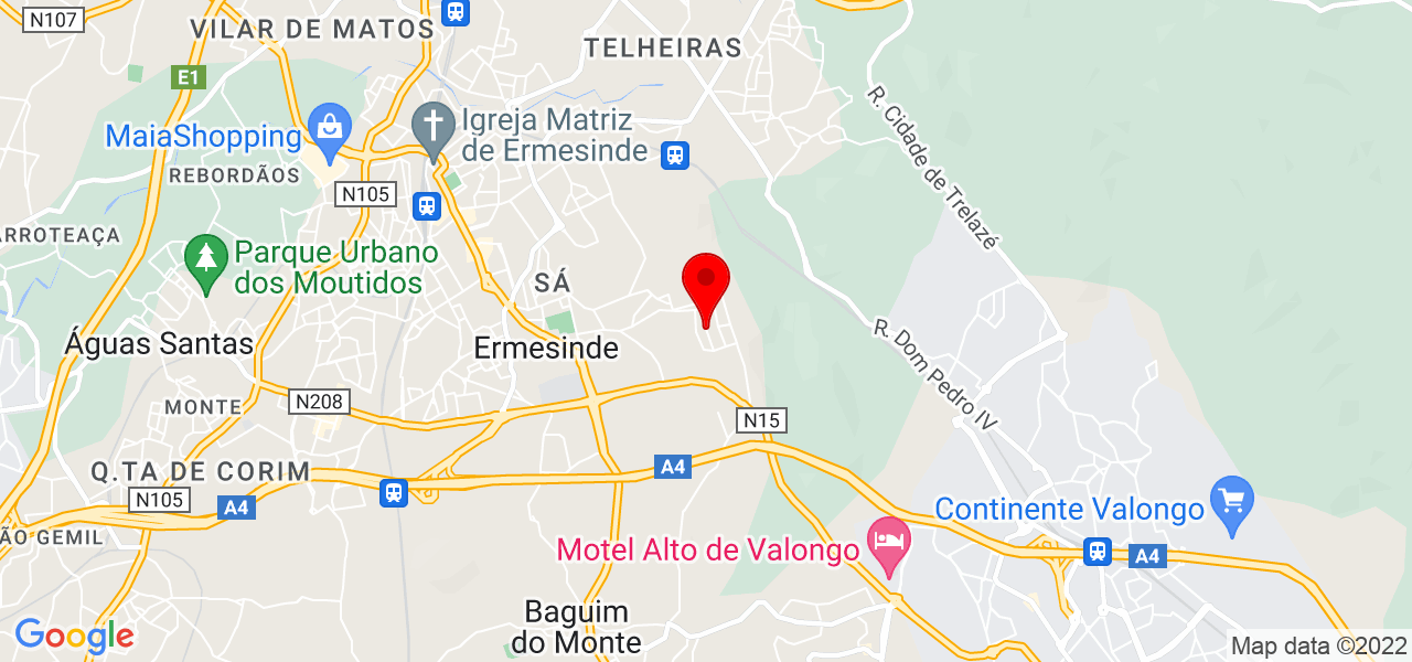 Jo&atilde;o M. - Porto - Valongo - Mapa