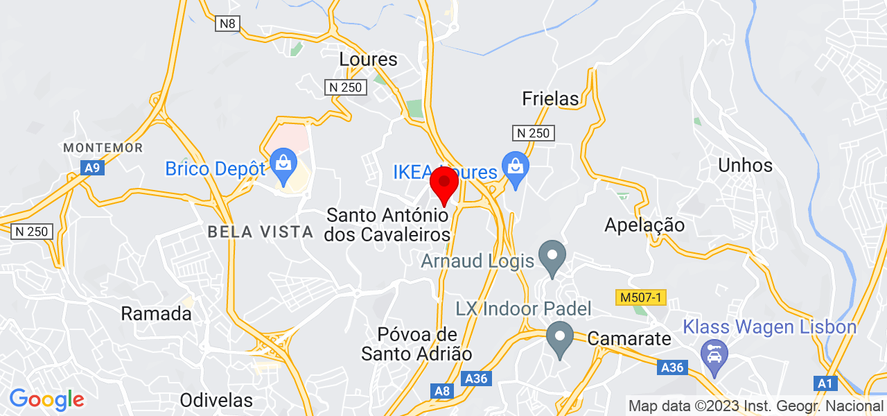 Flavio - Lisboa - Loures - Mapa