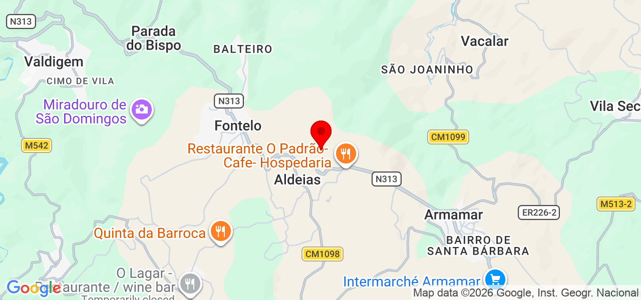 Rebeca Lopes - Viseu - Armamar - Karte
