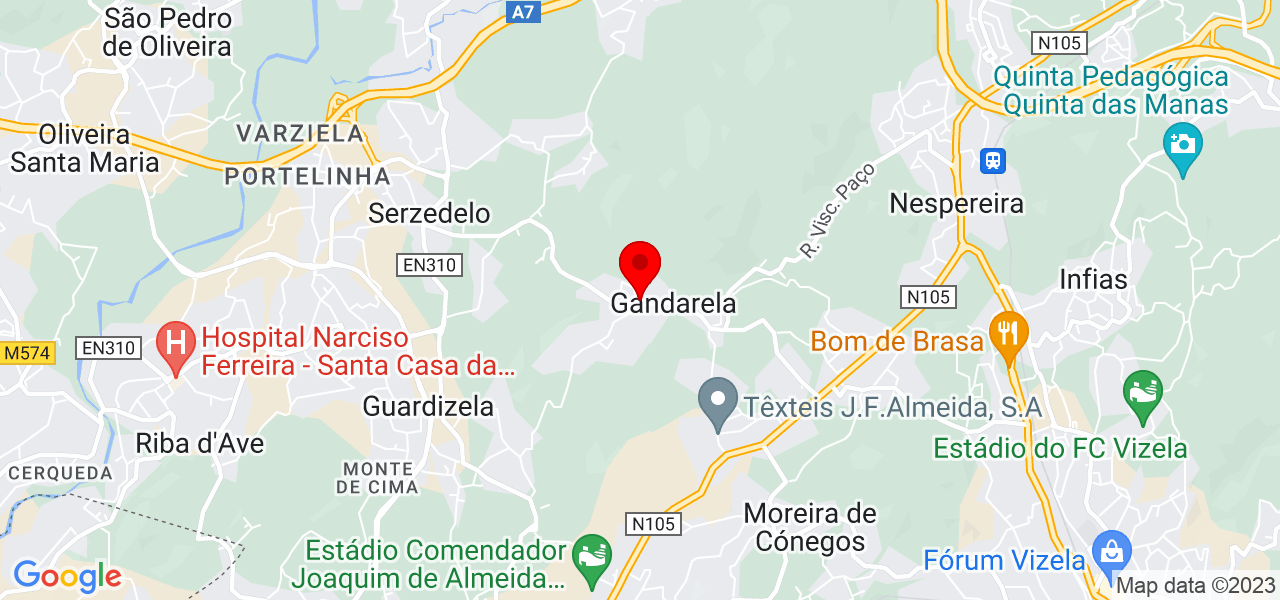 NAT&Aacute;LIA CARDOSO TEIXEIRA - Porto - Lousada - Mapa
