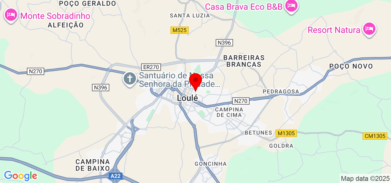 Andreia Pinto - Faro - Loulé - Mapa
