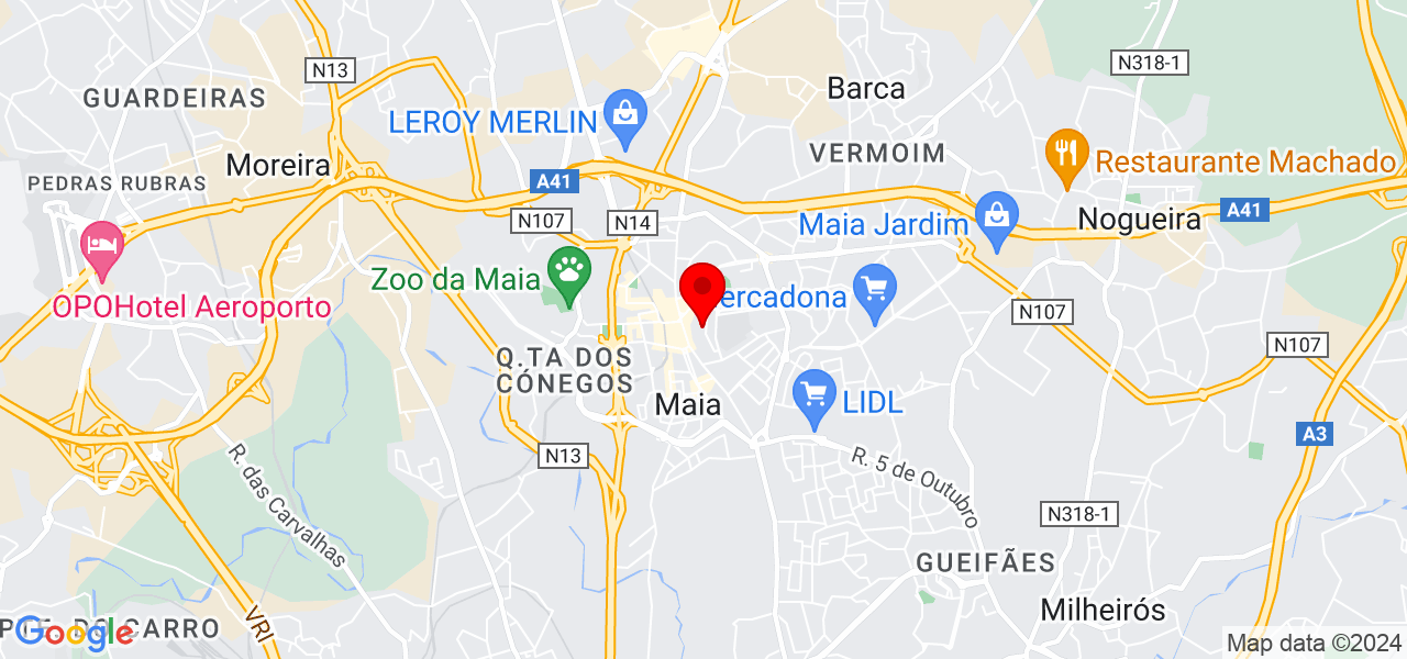 Eduardo Silva - Porto - Maia - Karte