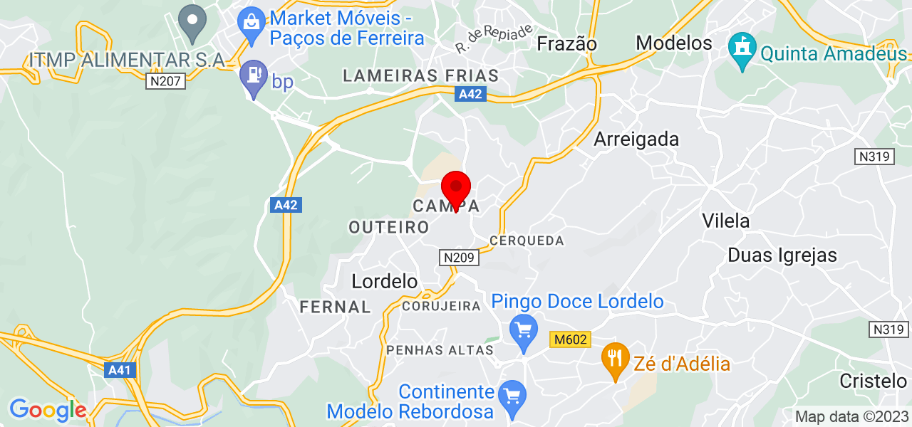 Basic &amp; Chic - Porto - Paredes - Mapa