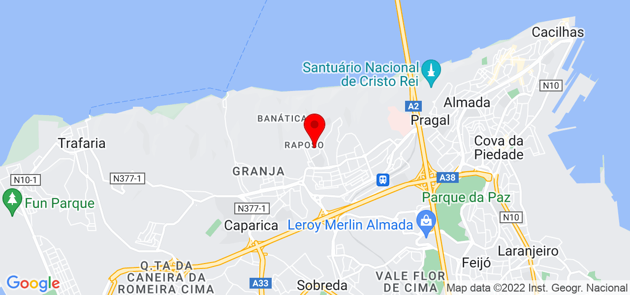 Leandra Miranda - Setúbal - Almada - Mapa