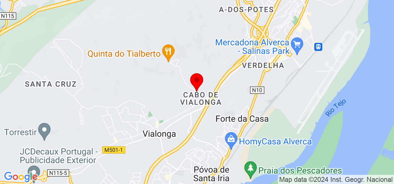Garcia Ferraz - Lisboa - Vila Franca de Xira - Mapa