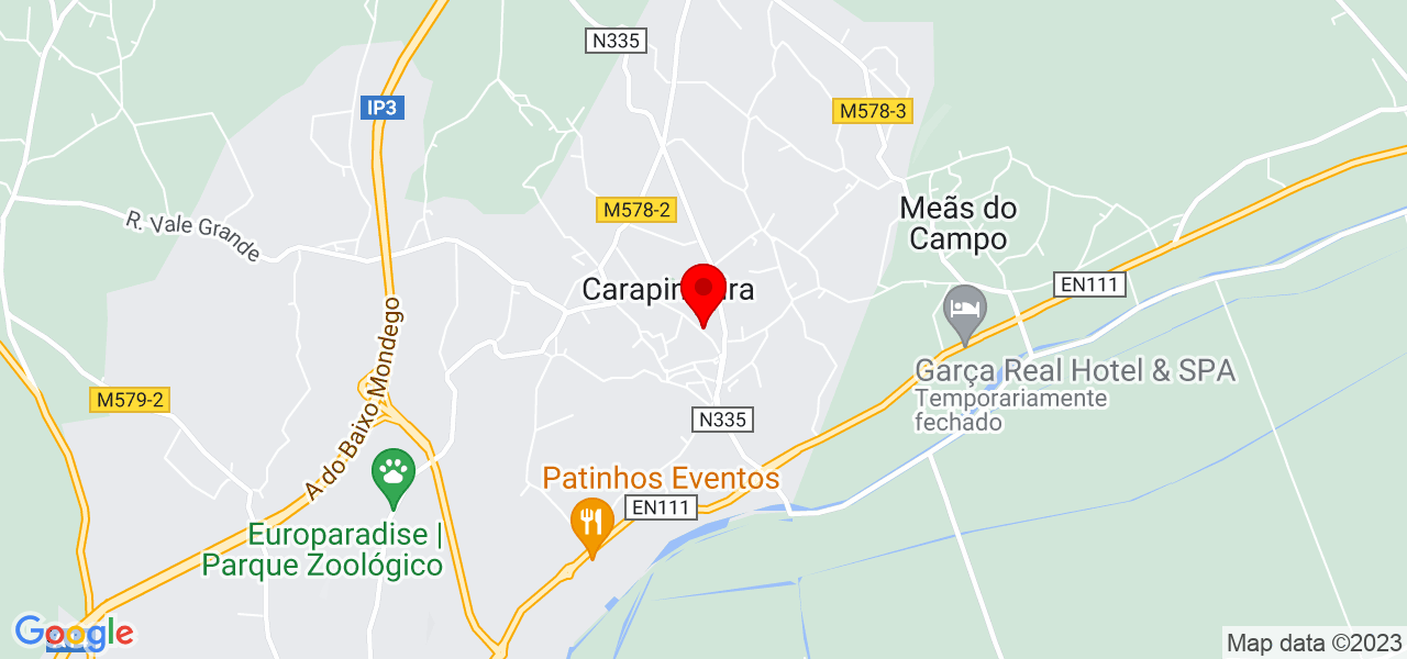 V&acirc;nia Travassos - Coimbra - Montemor-o-Velho - Mapa