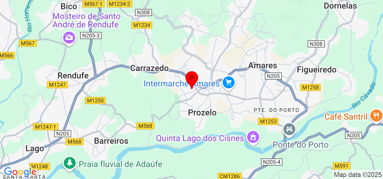 DC UNIART - Braga - Amares - Mapa