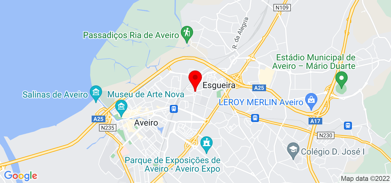 C&aacute;tia - Aveiro - Aveiro - Mapa