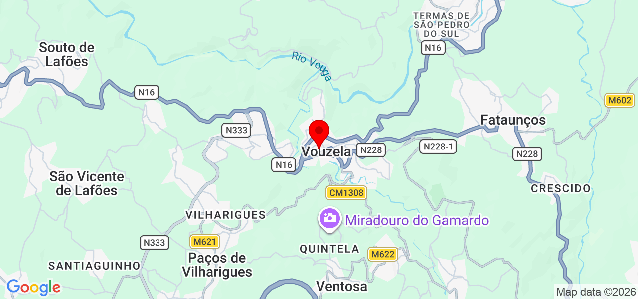 Thiago Carvalho - Viseu - Vouzela - Mapa