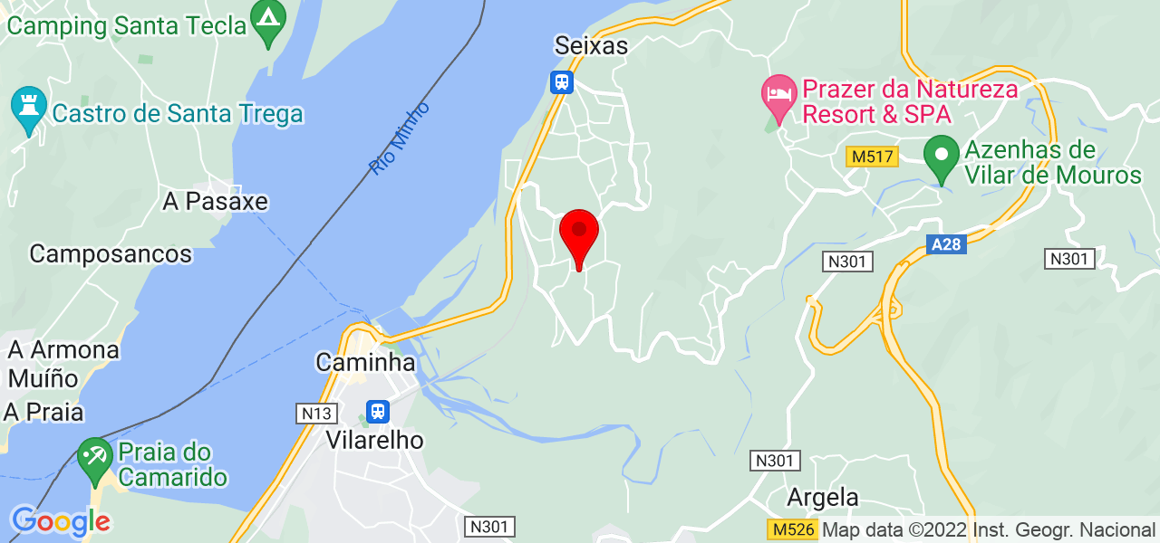 Marta - Viana do Castelo - Caminha - Mapa