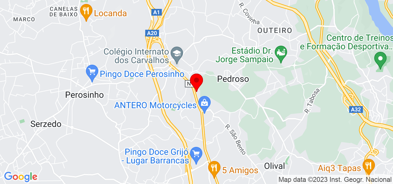 Alex Ara&uacute;jo - Porto - Vila Nova de Gaia - Mapa