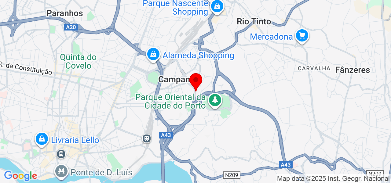 Cau&atilde; - Porto - Porto - Mapa