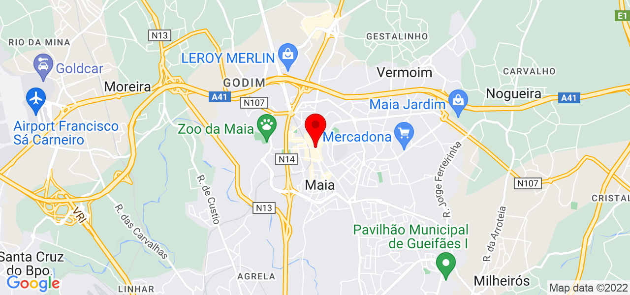 Guilherme Dourart - Porto - Maia - Karte