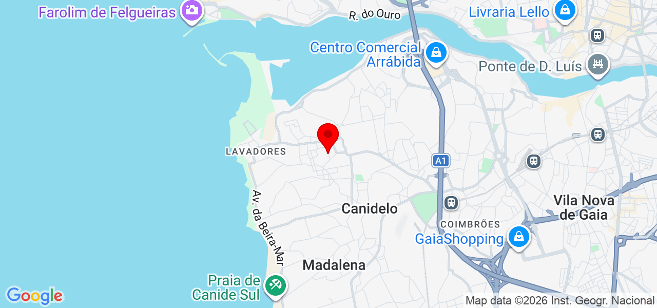 Rui Martins - Porto - Vila Nova de Gaia - Mapa
