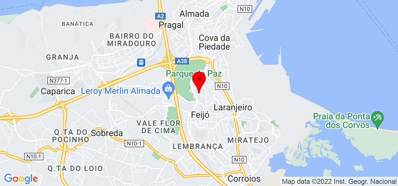 Maria Jose - Setúbal - Almada - Mapa