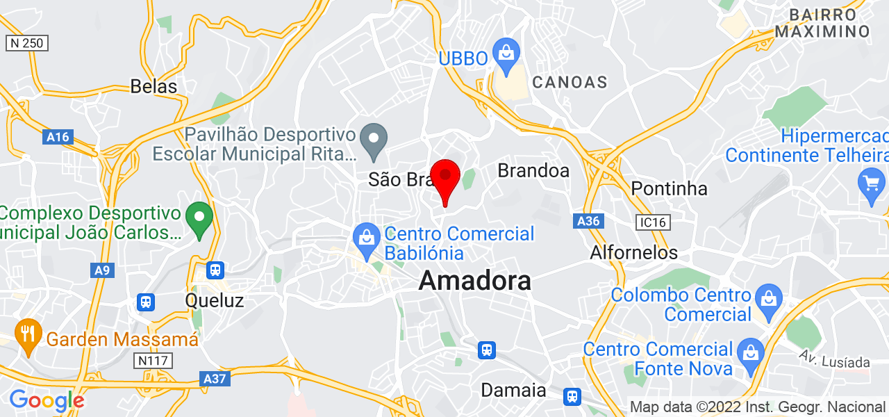 Sonia Mota - Lisboa - Amadora - Mapa